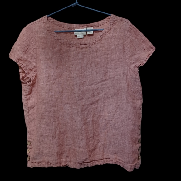 100% Linen Shirt by Cynthia Rowley Women's Large - Picture 8 of 9